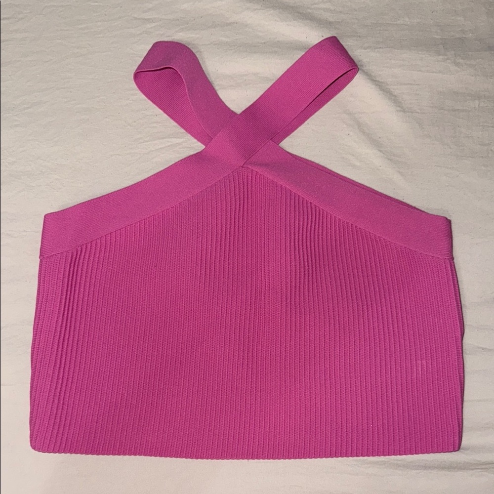 Sincerely Jules Fuchsia Ribbed Tank Top
